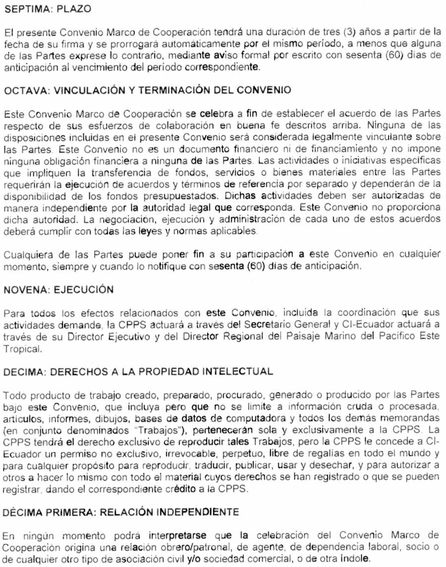 Conservation International Comisión Permanente Pacífico del Sur 