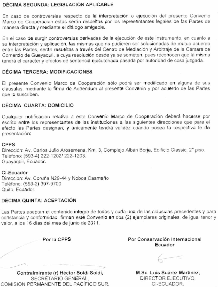 Conservation International Comisión Permanente Pacífico del Sur 